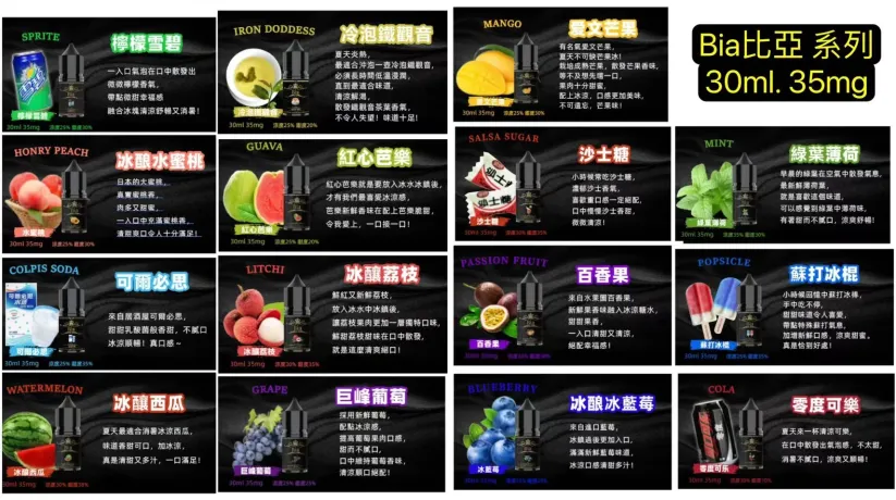 Bia Bia Series Tobacco Oil 30ML. 35MG