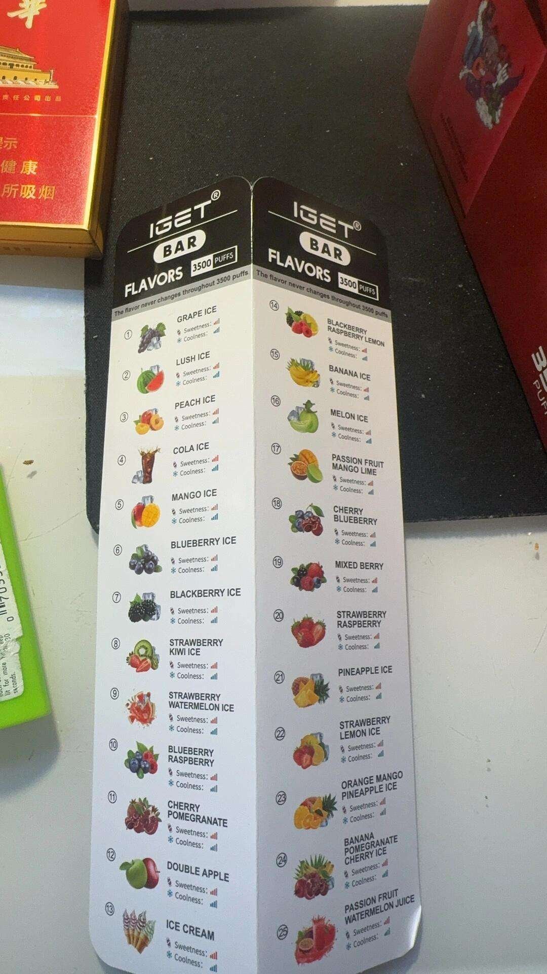 IGET Bar 3500 Puffs Disposable E-Cigarettes